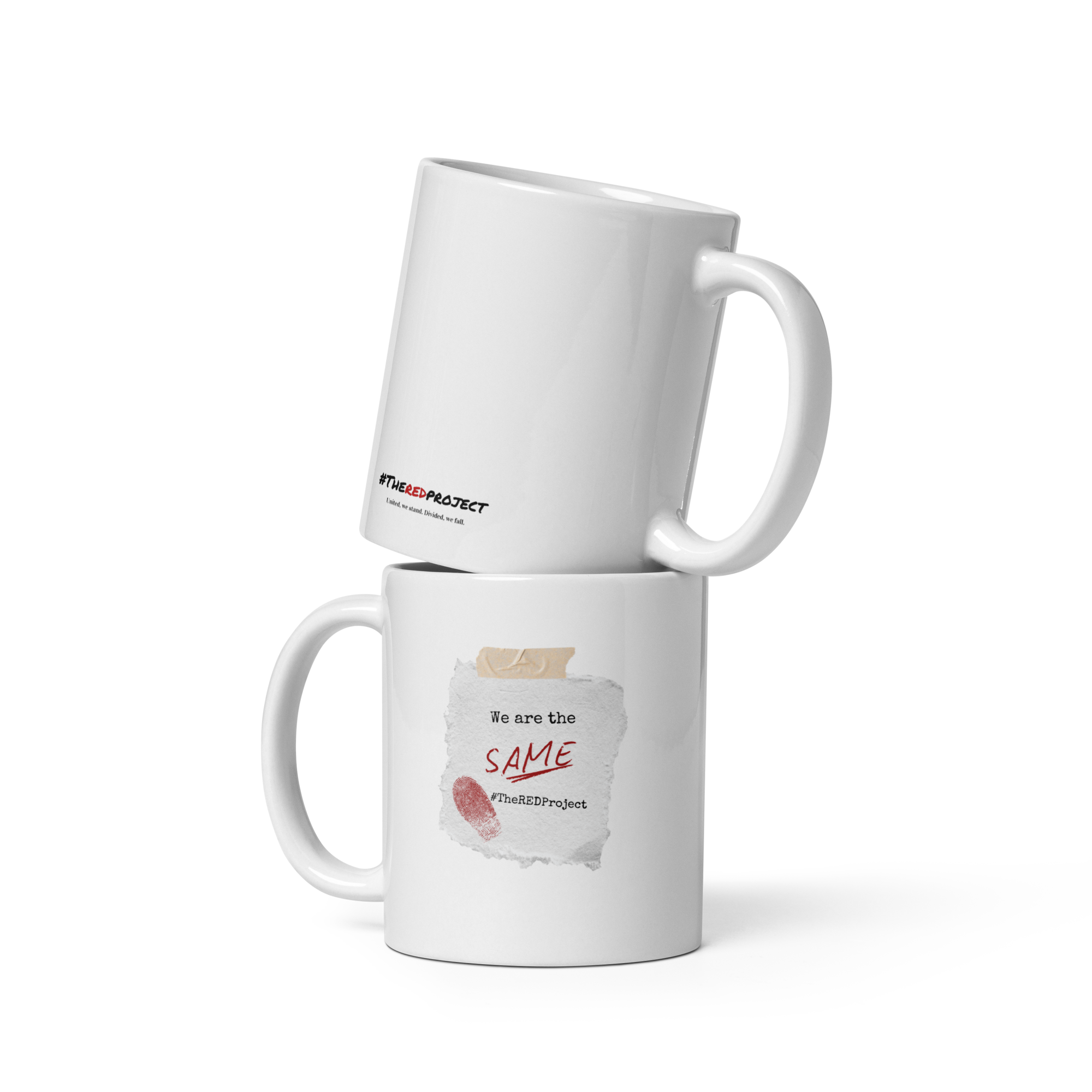 We are the Same White glossy mug
